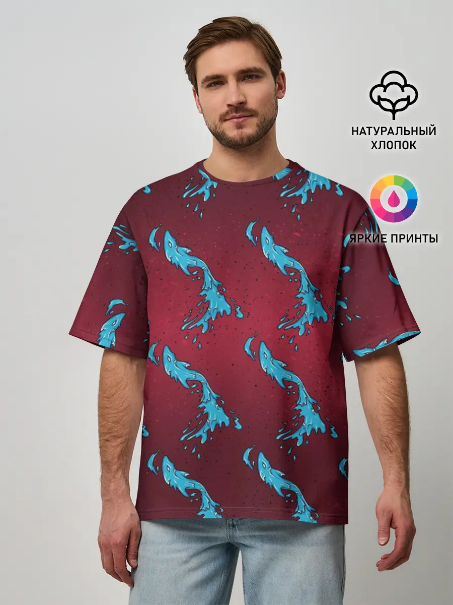 Мужская футболка оверсайз / ДУХ ВОДЫ