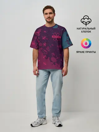 Мужская футболка оверсайз / Niletto - Splash