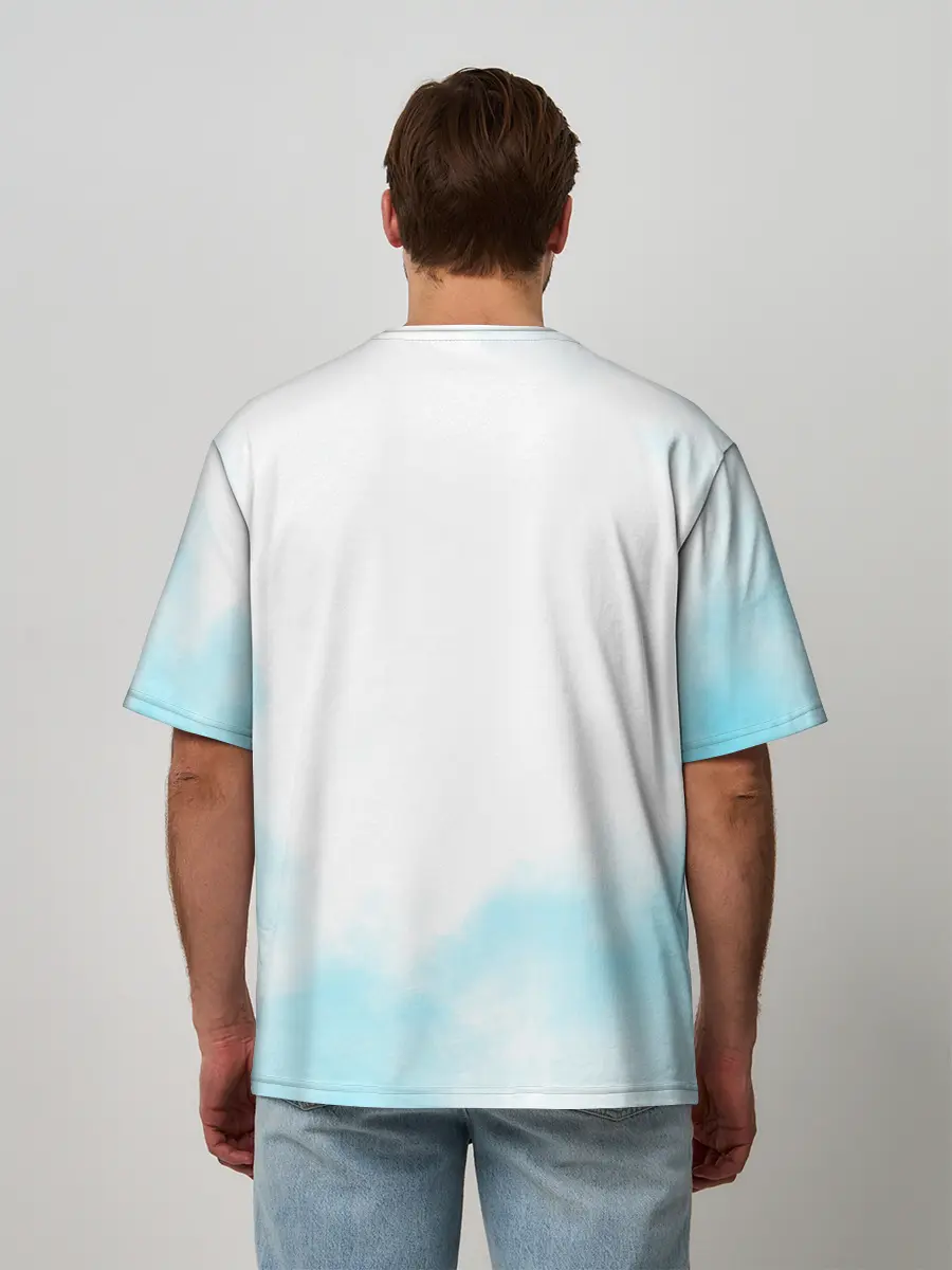 Мужская футболка оверсайз / Новый Мир | One Piece. Большой куш