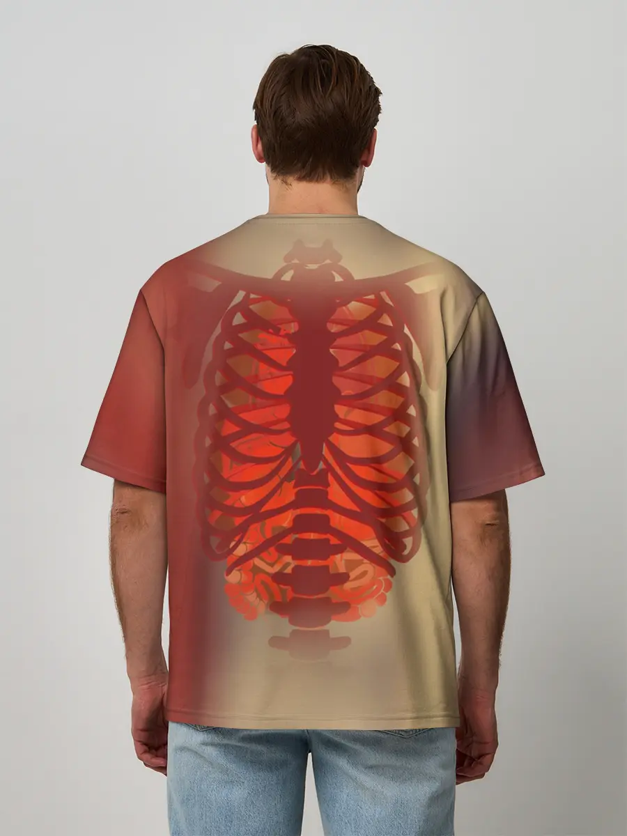 Мужская футболка оверсайз / cs:go | X-Ray Style