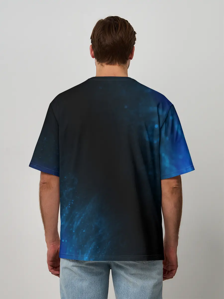 Мужская футболка оверсайз / RUSSIA / РОССИЯ