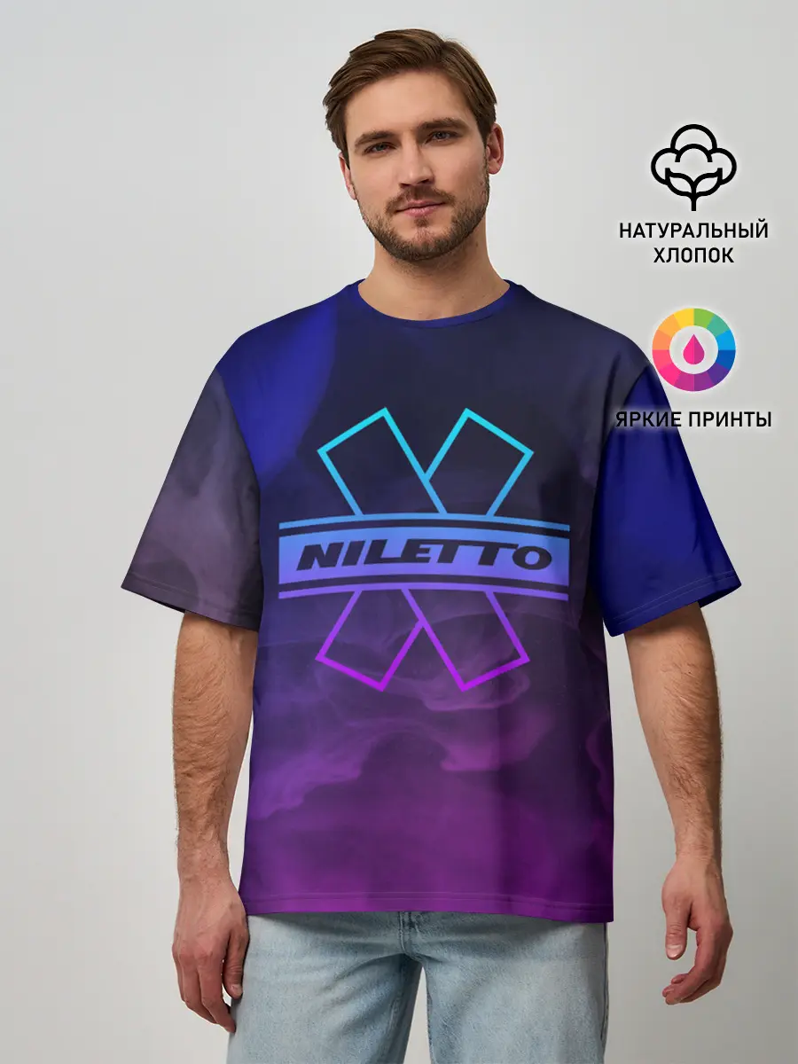 Мужская футболка оверсайз / NILETTO | НИЛЕТТО