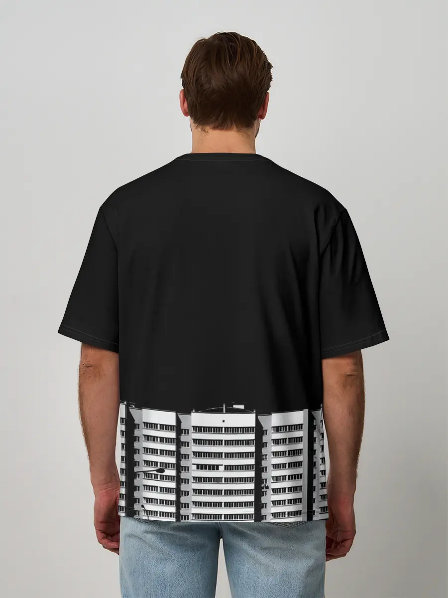 Мужская футболка оверсайз / Панелька