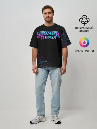 Мужская футболка оверсайз / Очень странные дела
