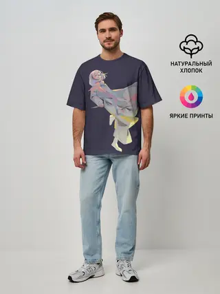 Мужская футболка оверсайз / Маньяк акудама