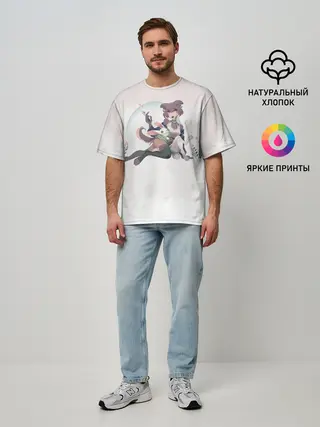 Мужская футболка оверсайз / Джуно и Хару