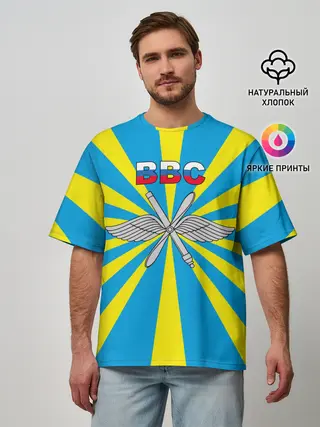 Мужская футболка оверсайз / Флаг ВВС