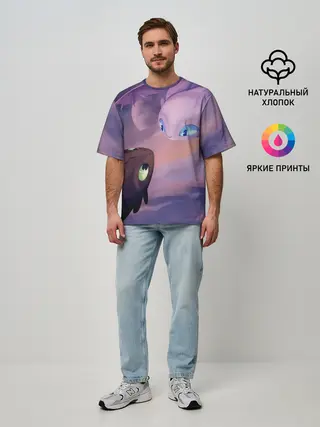 Мужская футболка оверсайз / Как приручить дракона