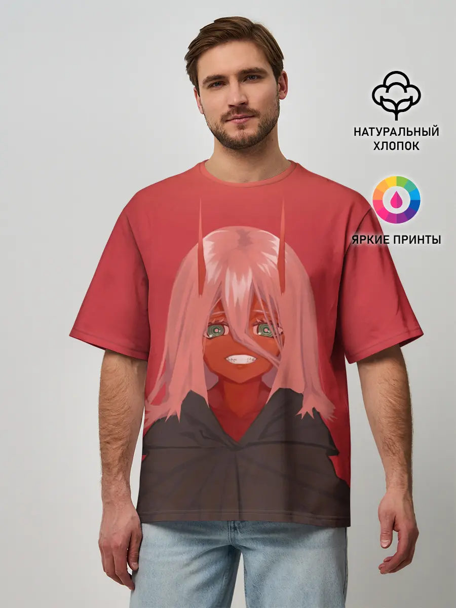 Мужская футболка оверсайз / LITTLE DEVIL