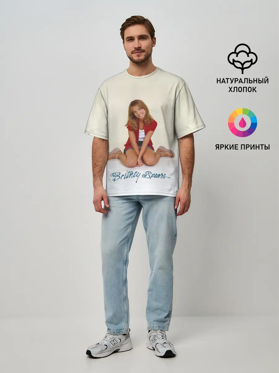 Мужская футболка оверсайз / Oldschool Britney