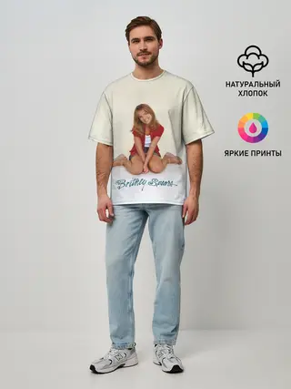 Мужская футболка оверсайз / Oldschool Britney