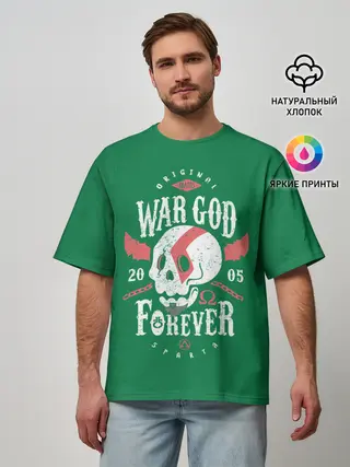Мужская футболка оверсайз / War God