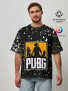 Мужская футболка оверсайз / PUBG / ПАБГ / ГРАНЖ