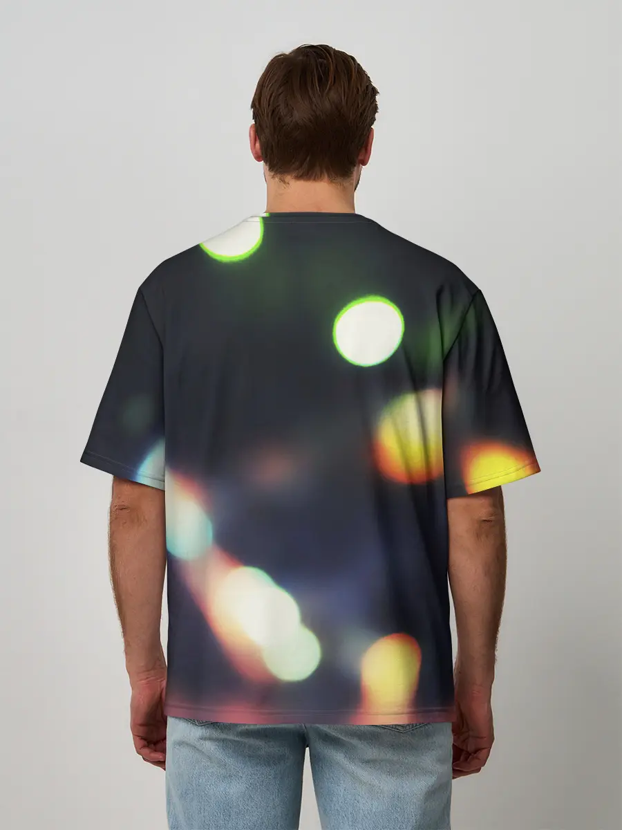 Мужская футболка оверсайз / NIGHT | НОЧЬ