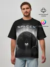 Мужская футболка оверсайз / Space X