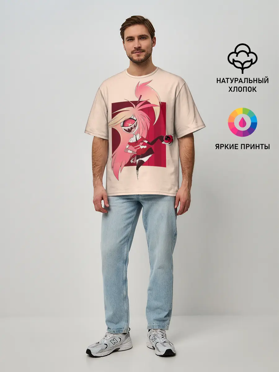 Мужская футболка оверсайз / Милаха Черри