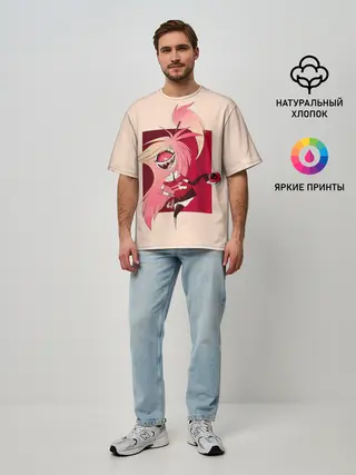 Мужская футболка оверсайз / Милаха Черри