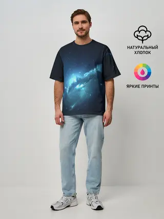 Мужская футболка оверсайз / ATLANTIS NEBULA