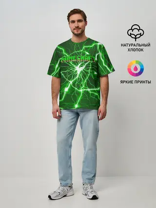 Мужская футболка оверсайз / MINECRAFT