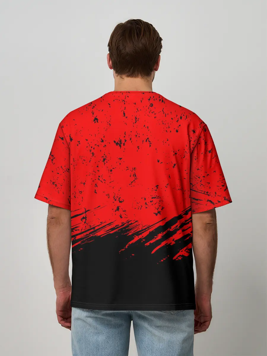 Мужская футболка оверсайз / AMONG US - НЕ ВЕРЬ НИКОМУ