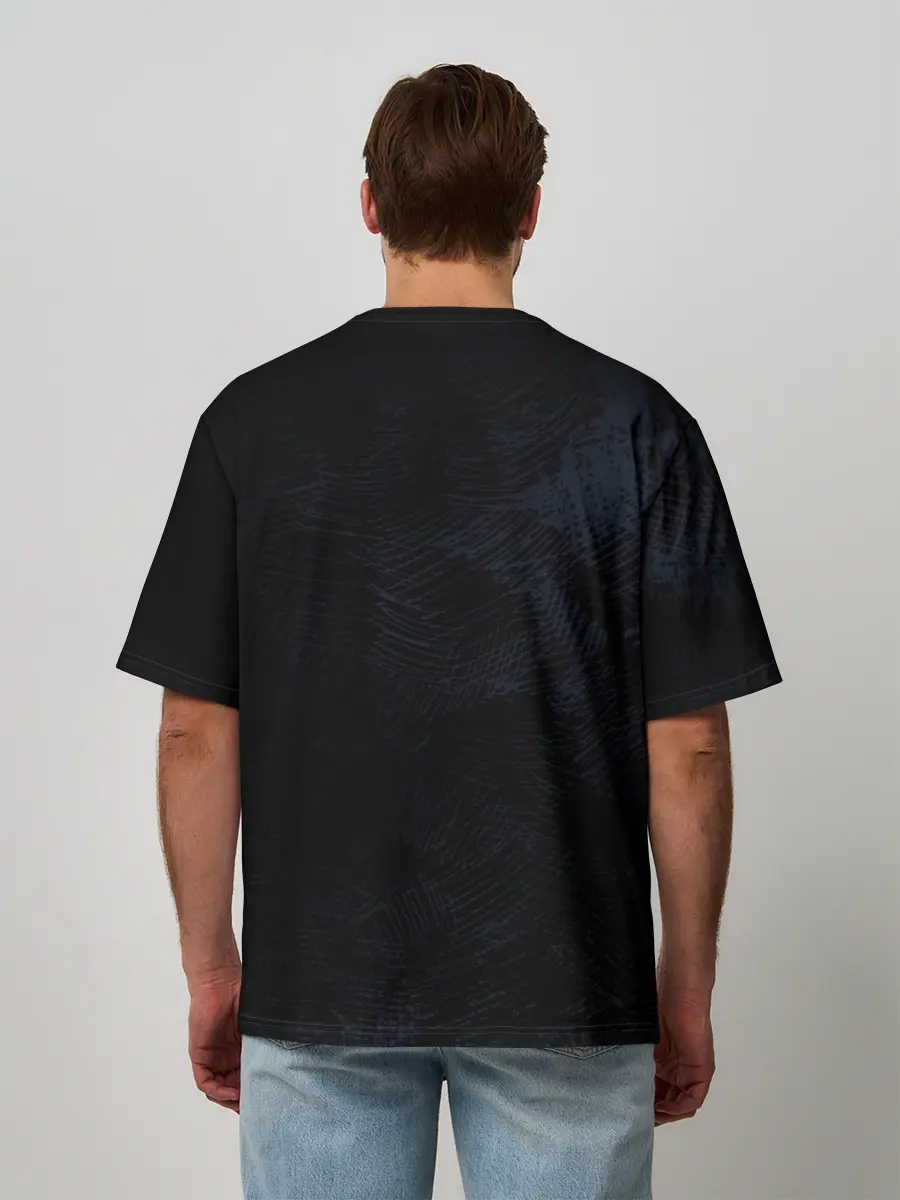 Мужская футболка оверсайз / Макишима из Психо паспорт