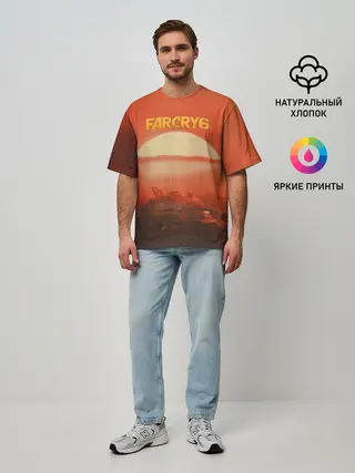 Мужская футболка оверсайз / Far Cry 6 - Libertad