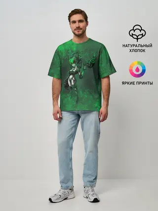 Мужская футболка оверсайз / GEARS OF WAR | ШЕСТЕРЕНКИ