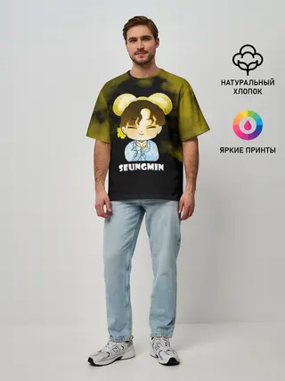 Мужская футболка оверсайз / Seungmin