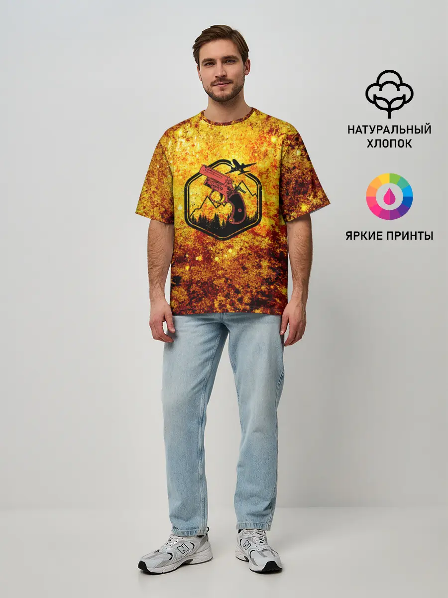 Мужская футболка оверсайз / АИР ДРОП | ПАБГ