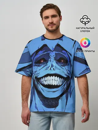 Мужская футболка оверсайз / ПОДНЯТИЕ УРОВНЯ В ОДИНОЧКУ