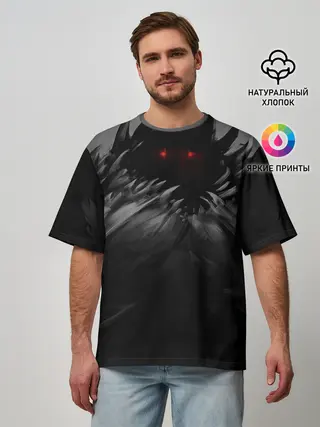 Мужская футболка оверсайз / Тёмный личь