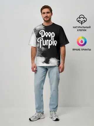 Мужская футболка оверсайз / Deep Purple