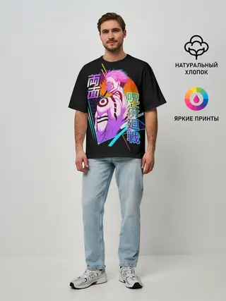 Мужская футболка оверсайз / Jujutsu Kaisen , Сукуна