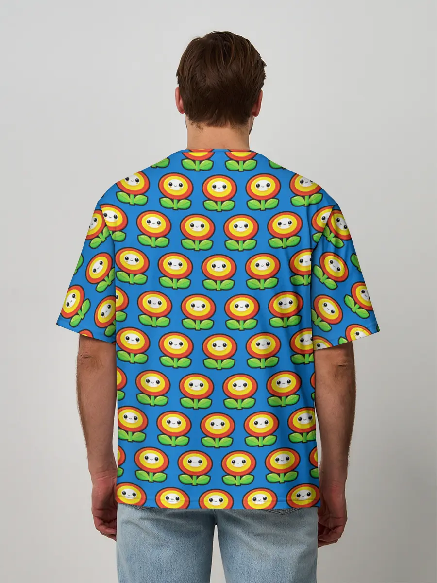 Мужская футболка оверсайз / Super Mario