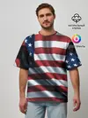 Мужская футболка оверсайз / Символика Америки