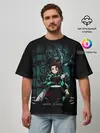 Мужская футболка оверсайз / Demon Slayer: Kimetsu no Yaiba