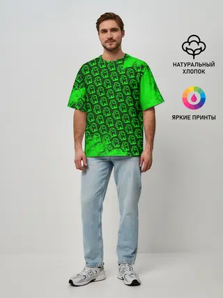 Мужская футболка оверсайз / AMONG US / АМОНГ АС