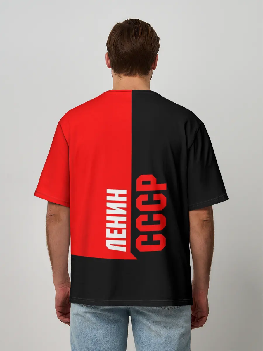 Мужская футболка оверсайз / Ленин