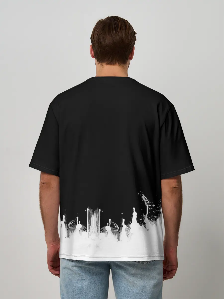 Мужская футболка оверсайз / Хьюстон, у нас проблема