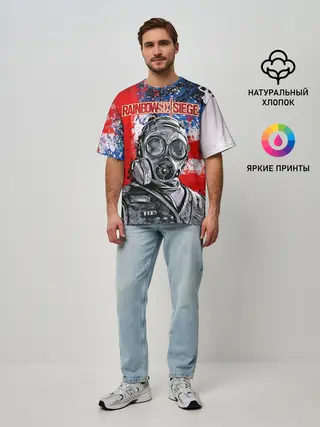 Мужская футболка оверсайз / Rainbow Six: Siege