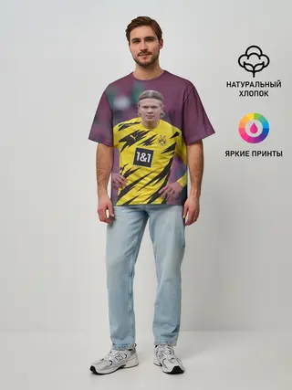 Мужская футболка оверсайз / Erling Haaland