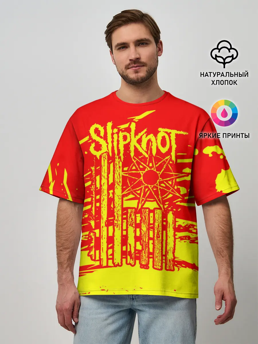 Мужская футболка оверсайз / Slipknot