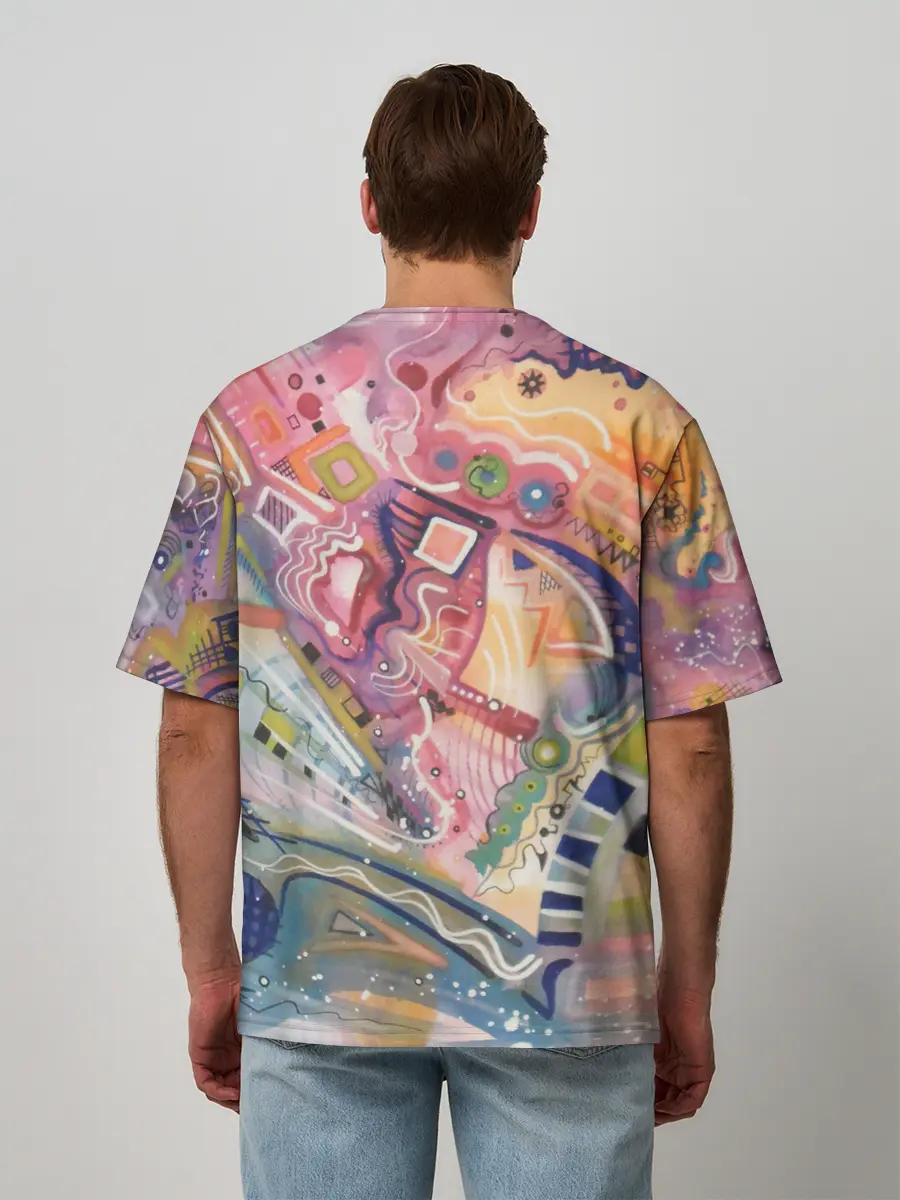 Мужская футболка оверсайз / MULT