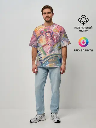 Мужская футболка оверсайз / MULT