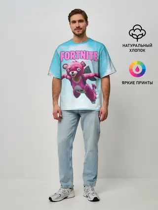 Мужская футболка оверсайз / Fortnite Save the World