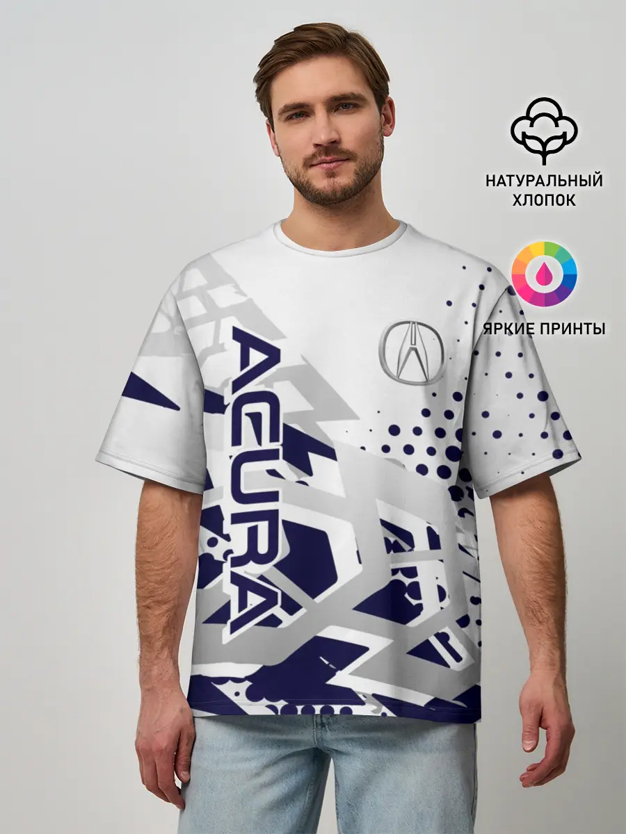 Мужская футболка оверсайз / Acura