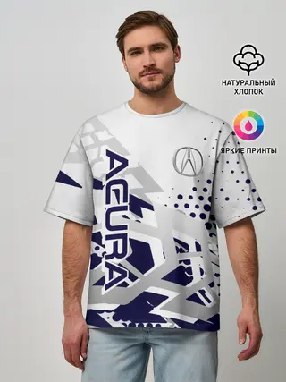 Мужская футболка оверсайз / Acura