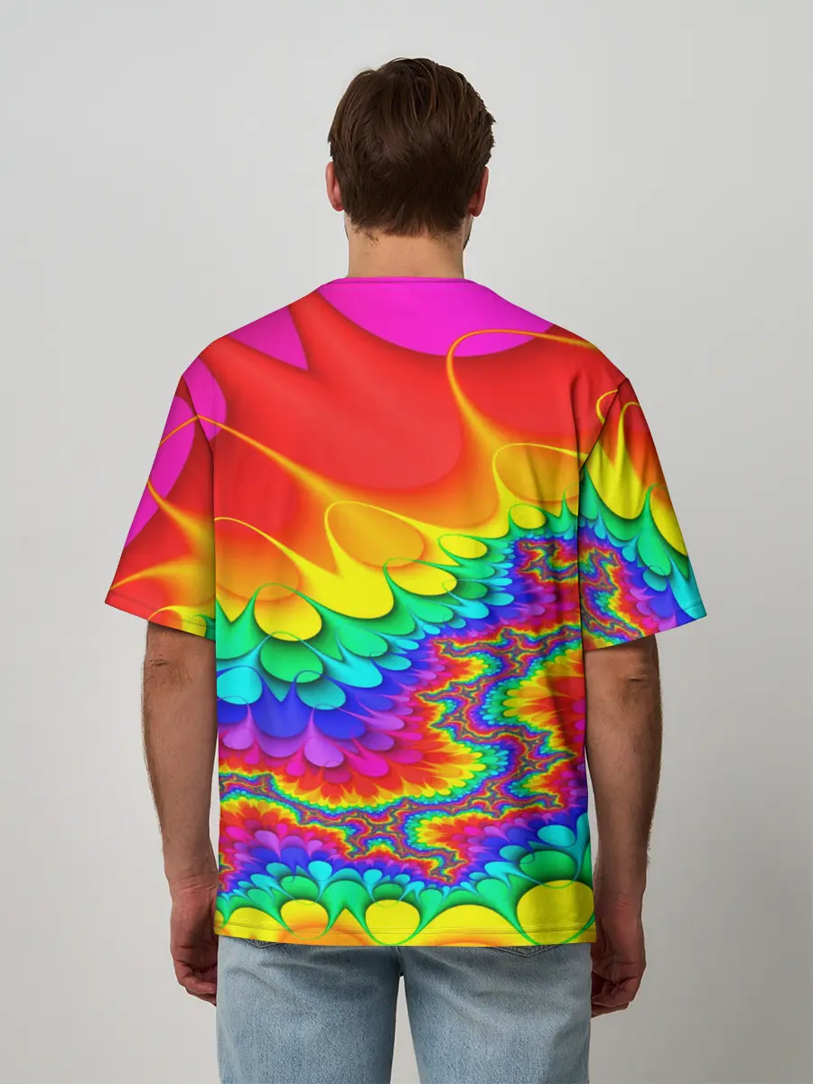 Мужская футболка оверсайз / TIE-DYE
