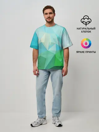 Мужская футболка оверсайз / GEOMETRY