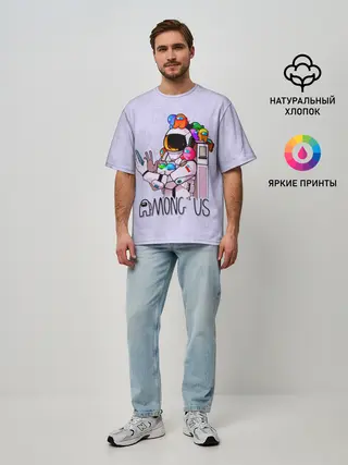 Мужская футболка оверсайз / Among Us